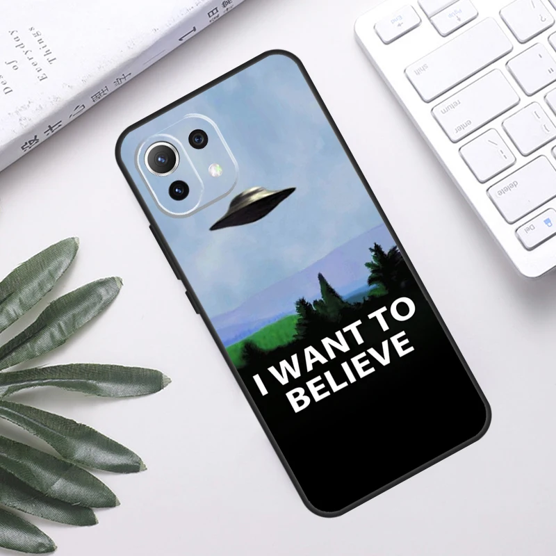 Funda de The X Files I want to Believe para POCO F5 X3 X5 Pro F3 F4 GT M5s C40, funda trasera para Xiaomi 13 12 Lite 11T 12T Pro 12X