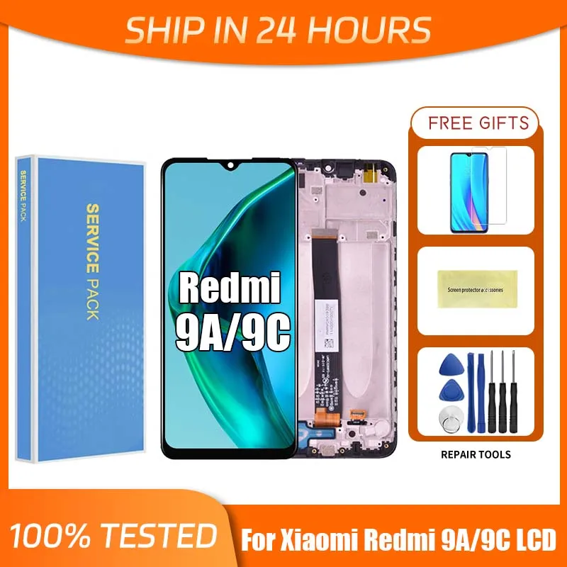 6.53'' For Xiaomi Redmi 9A Display Touch Screen Digitizer Assembly Replacement For Xiaomi Redmi 9C display