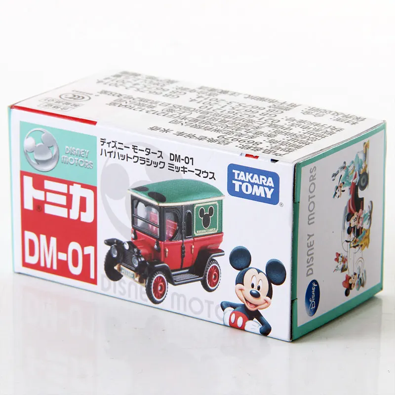 Original TAKARA TOMY Dream Tomica Disney DM-01 Mickey Mouse High Hat Classic Roadster 1/64 Diecast Alloy Model Car Collectible G view 4