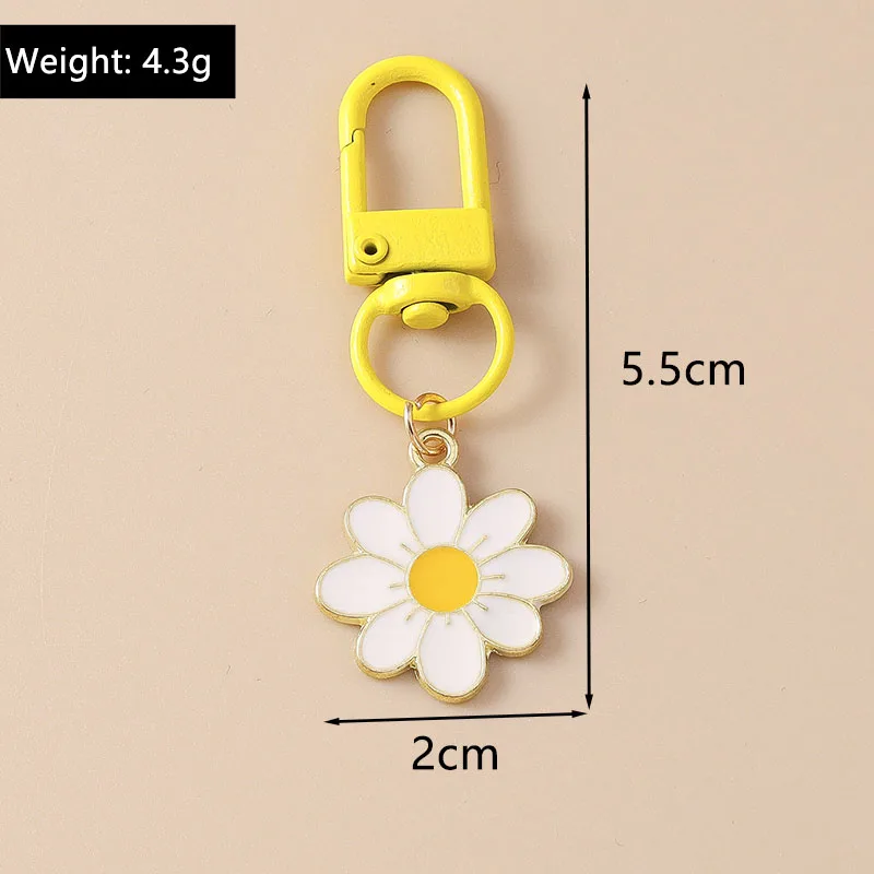 Aihua Schlüsselanhänger Y2K Perlen-Marienkäfer-Gänseblümchen-Schlüsselanhänger für Frauen und Mädchen, Handtaschenanhänger, Schlüsselring, Urlaubs-Schmuckgeschenke – Detail 14