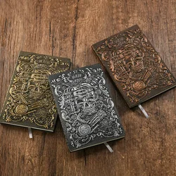 1Pcs Retro 3D Tarot Relief A5 Notebook Journal Embossed Writing Notebook Handmade Leather Cover Diary Gift Office Supplies