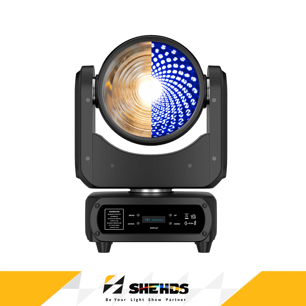 

SHEHDS LED 120W Cool Warm White Moving Head RGBW 4in1 Wash Lighting CTO Effect For DJ Disco Christmas Nightclub DMX512