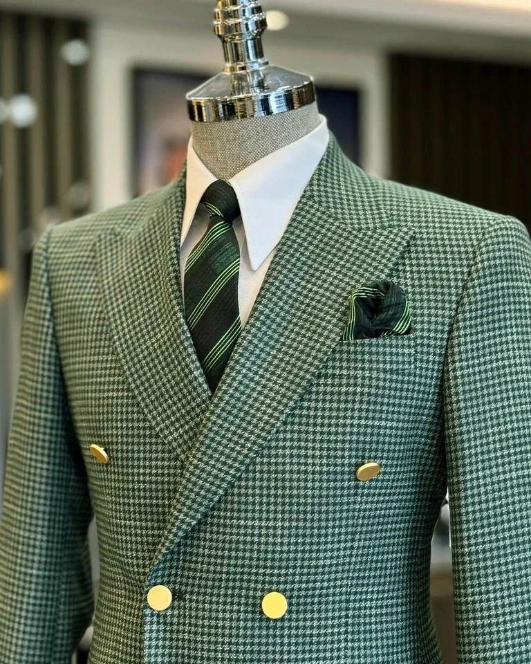 Elegant Formal Men'S Wear - Элегантный мужской костюм в клетку «гусиная