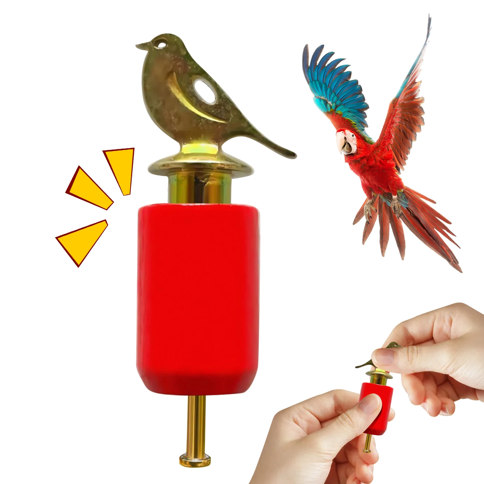 

Реалистичная игрушка-свисток для вызова птиц для домашних животных, интерактивный тренировочный инструмент для кошек и собак, развлечение для наблюдения за птицами и любителей активного отдыха