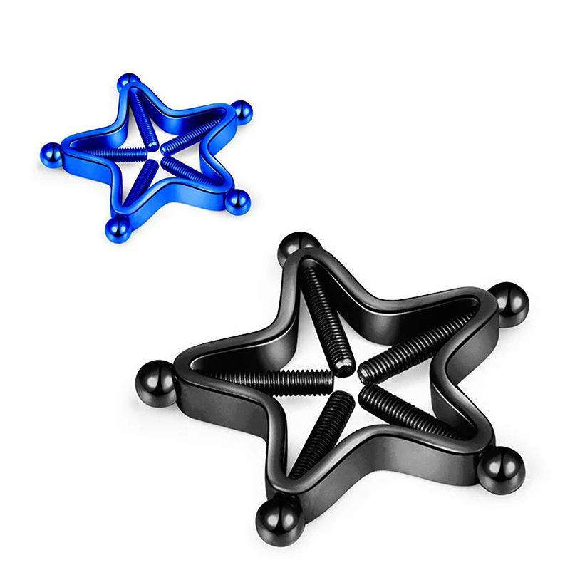 【ใหม่】แหวนจุกนมสแตนเลสแบบปรับได้สำหรับผู้หญิง แหวนจุกนมแบบหนีบรูปดาว เครื่องประดับเจาะจุกนมปลอม