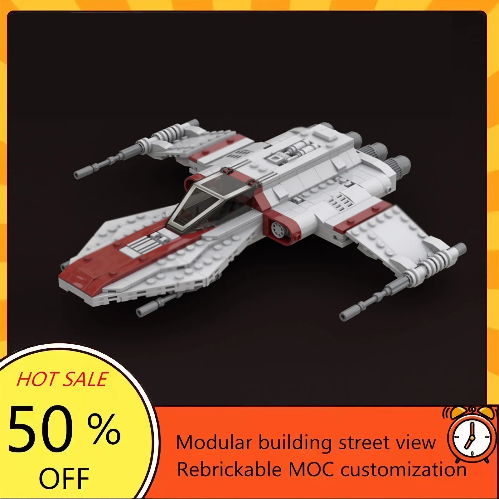 

Набор для сборки космического корабля из 473 деталей, популярная модель по мотивам фильма «Звездные войны», модульные строительные блоки, технологичный подарок, игрушка для детей на праздники