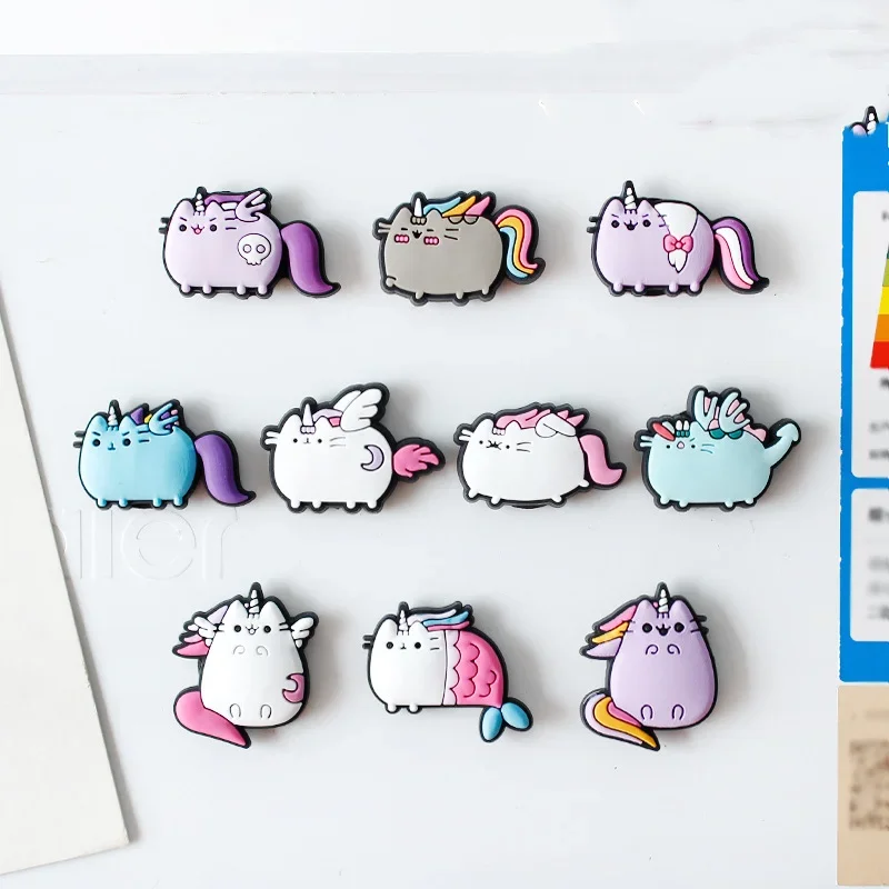 Pusheen Refrigerator Magnets Anime Cartoon Character Derivative Peripherals Fridge Magnet Stickers Interior Decorations Gifts