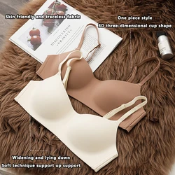 One Piece Seamless Bras Thin Gather Underwear No Steel Rings Bra Soft Comfortable Breathable Underwear Sexy Women's Intimates