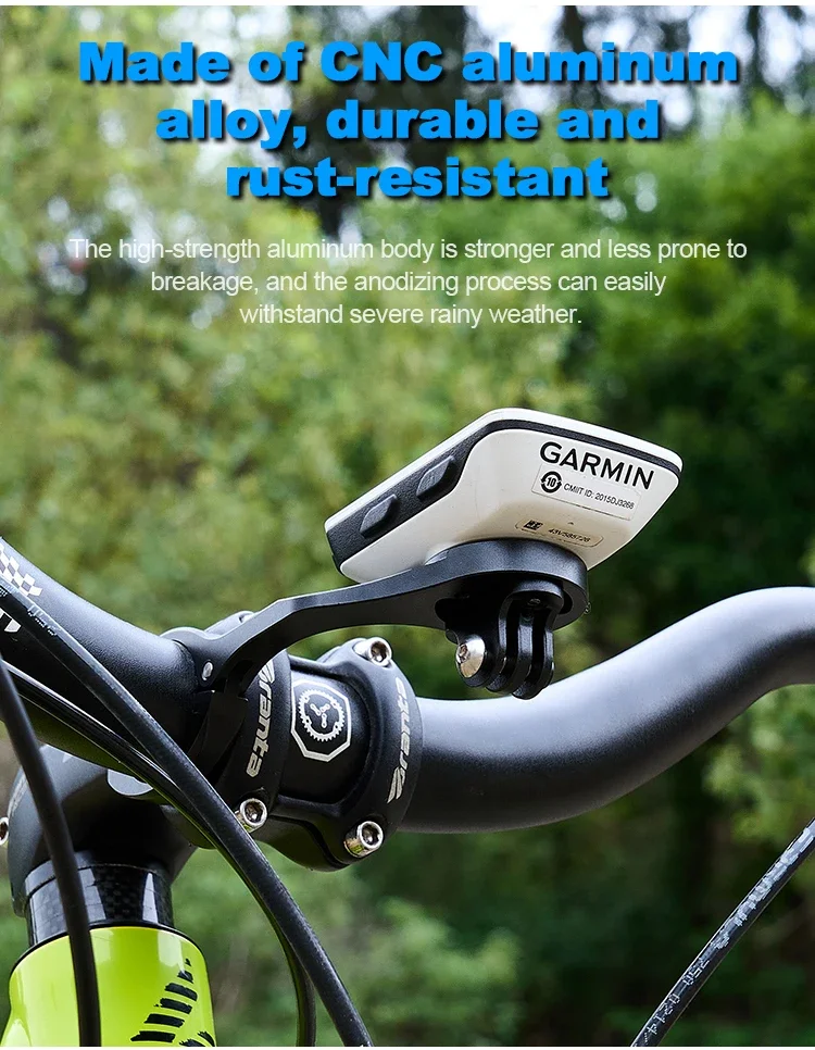 GITO Erweiterte Vorderlenkerhalterung für MTB-Fahrradcomputer, Rennrad-Bryton-Halterung, Garmin-Halter für Igpsport, Wahoo, Cateye Zubehör – Detail 7