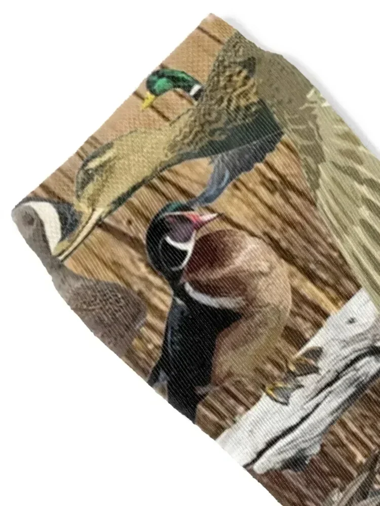 Wood Ducks and Cattails Socks cute sheer Socks Women's Men's