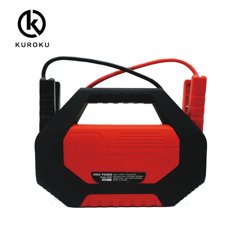 12/24V 500/1000A Peak Current 32000mAh Power Bank Jump Starter Mini Portable Jump Starters for Trucks