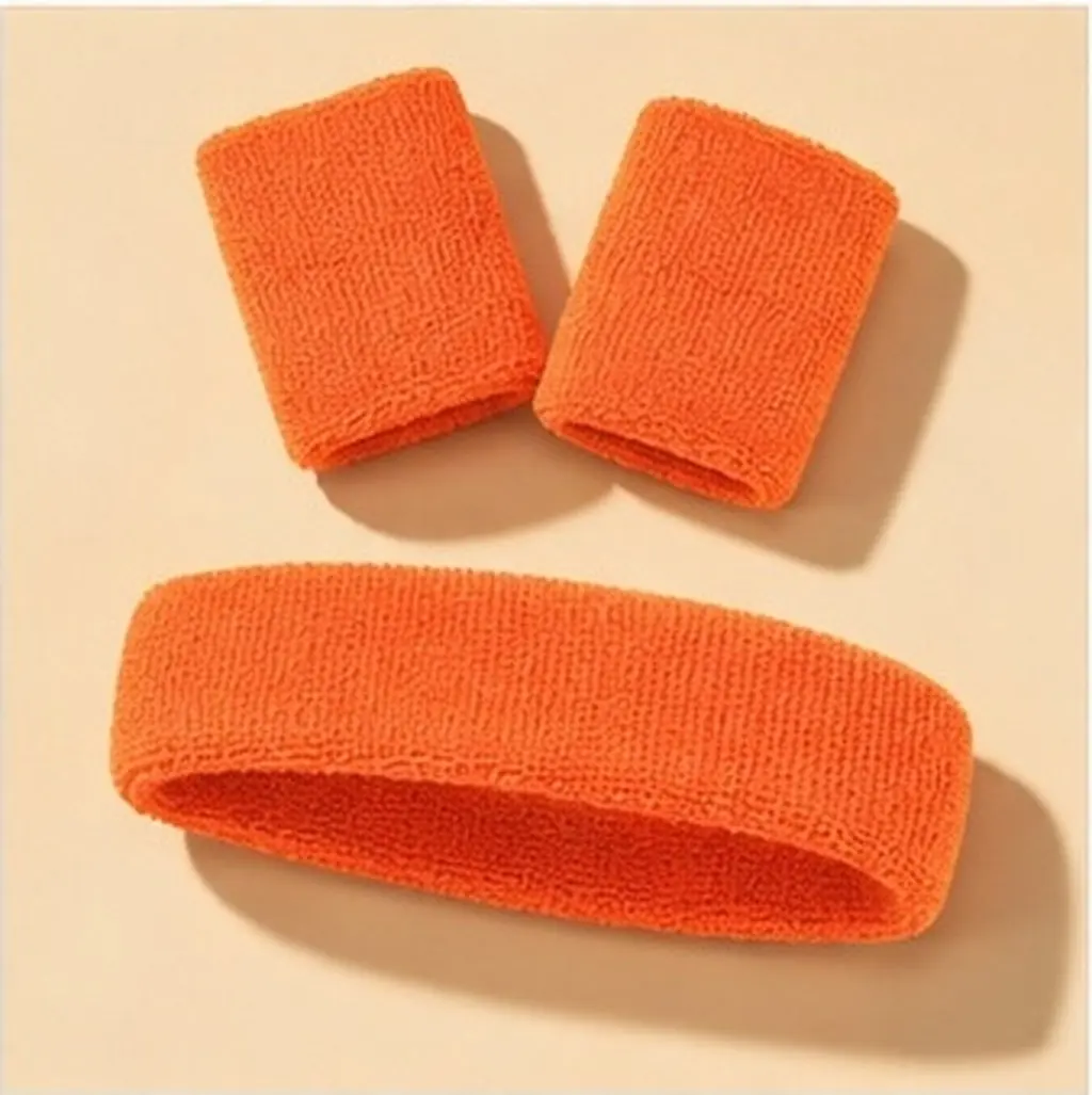 1Set Elastic Sweatband Headband Women Breathable Wide Wrist Bands Workout Yoga Running Training Women Workout Headbands