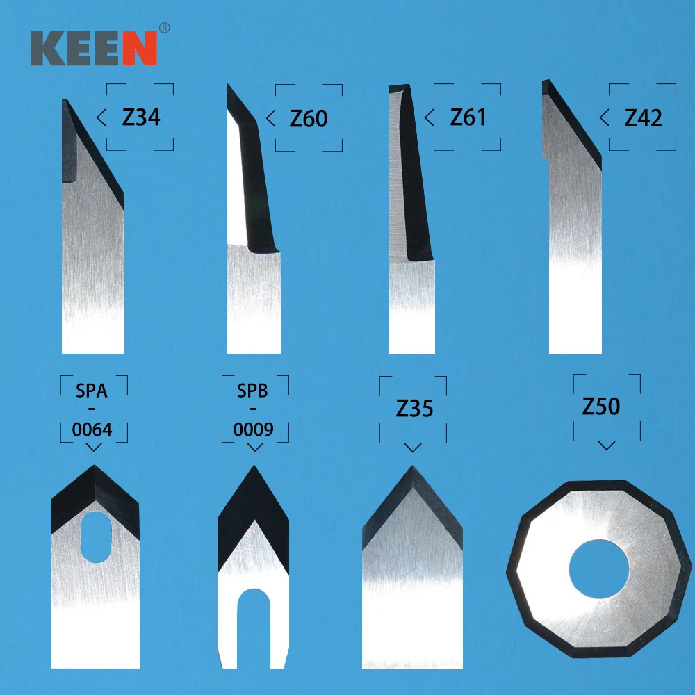 Keentools-cuchillo vibrador de carburo de tungsteno, herramientas oscilantes, cortador Digital CNC Z11 Z21 Z28 Z46 Z51 Z61 Z71, 10 unids/lote