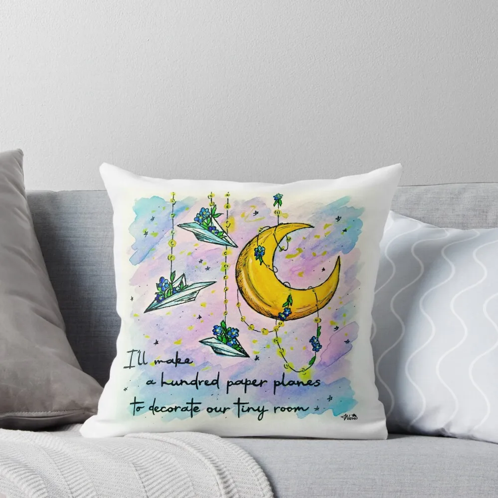 

Little Miss Why So Paper Planes & Forget-Me-Nots Inspired by The Amazing Devil Throw Pillow Cushions For Children pillow