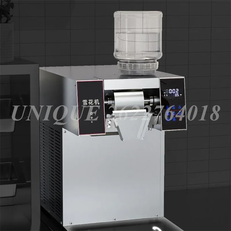 Full Automatic Snowflake Ice Maker Commercial 180kg/24h Coke Red Wine Snow Sponge Crusher Machine Korean Style Bingsu Machine