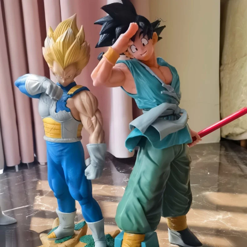 

Anime Figures Dragon Ball Z Goodbye Son Goku Action Figure Model Vegeta Majin Buu 10th Anniversary Collection Toys Ornament