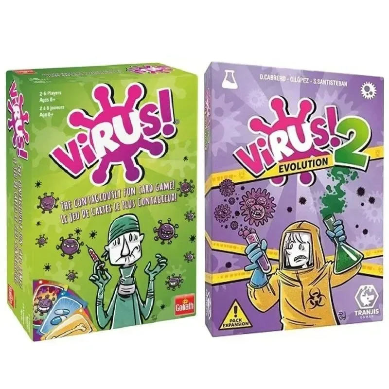 In Spanish Version In English Virus Card Game The Contagiously Virus 2 Card Correct Version Party Game For Fun Family Games