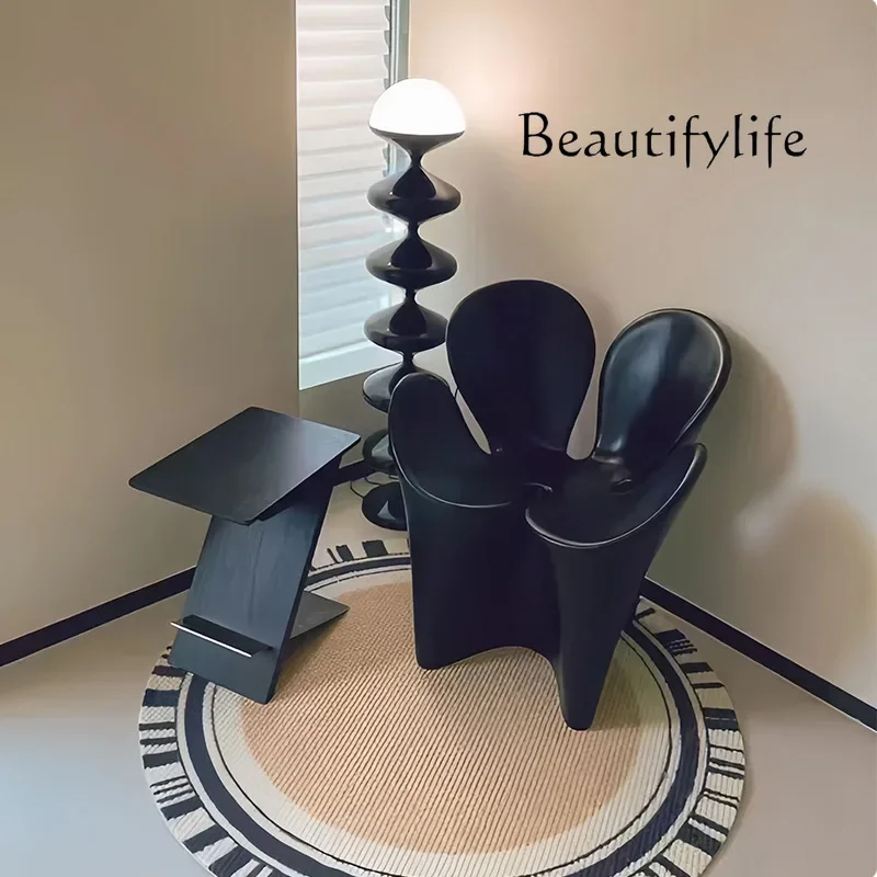 الإبداعية مصمم مقعد في الهواء الطلق مركز التسوق البتلة الترفيه الفن الألياف الزجاجية اللون مسند الظهر البراز #5