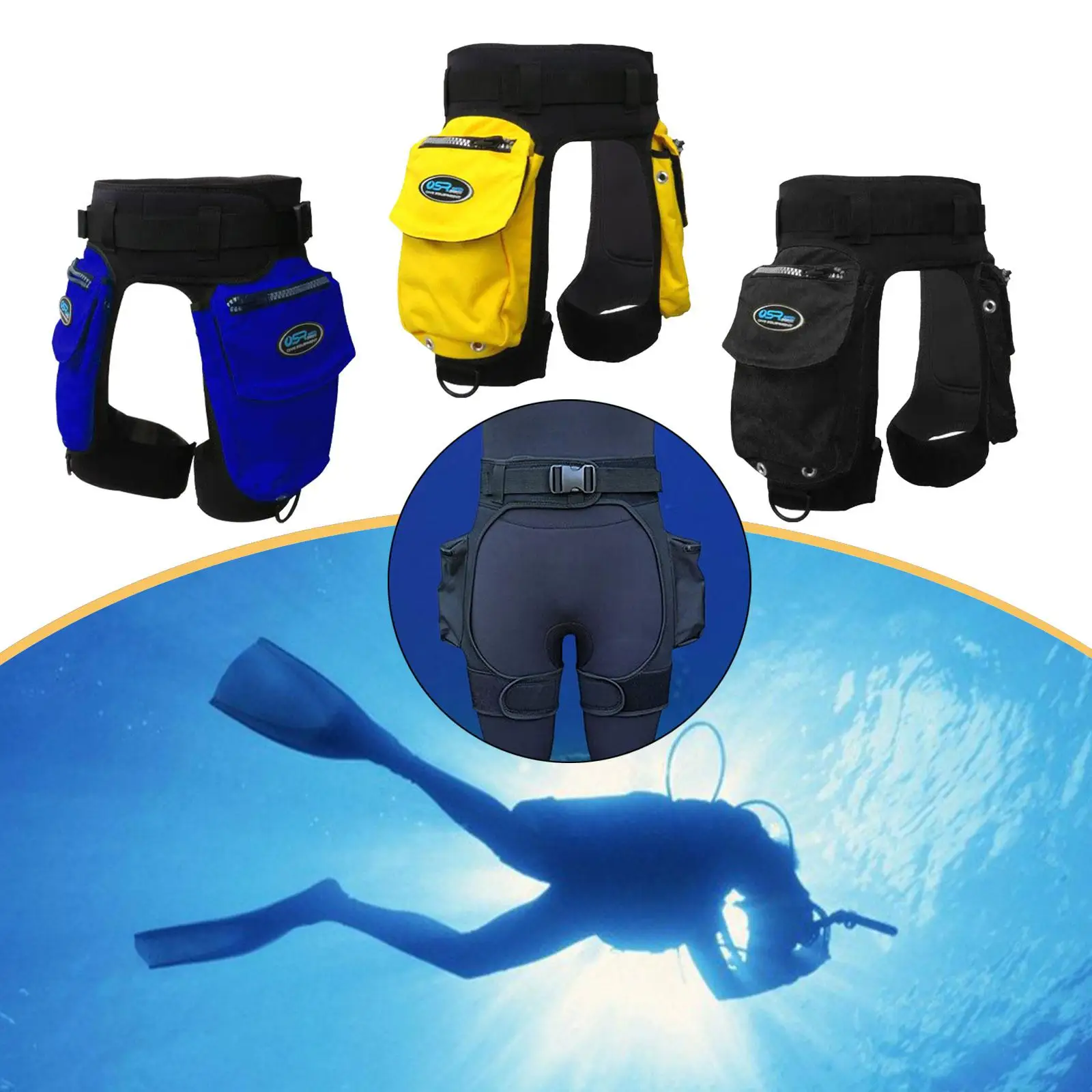 

Технические дайверские шорты из неопрена 3 мм с быстросъемными карманами-карго для хранения необходимого снаряжения для дайвинга