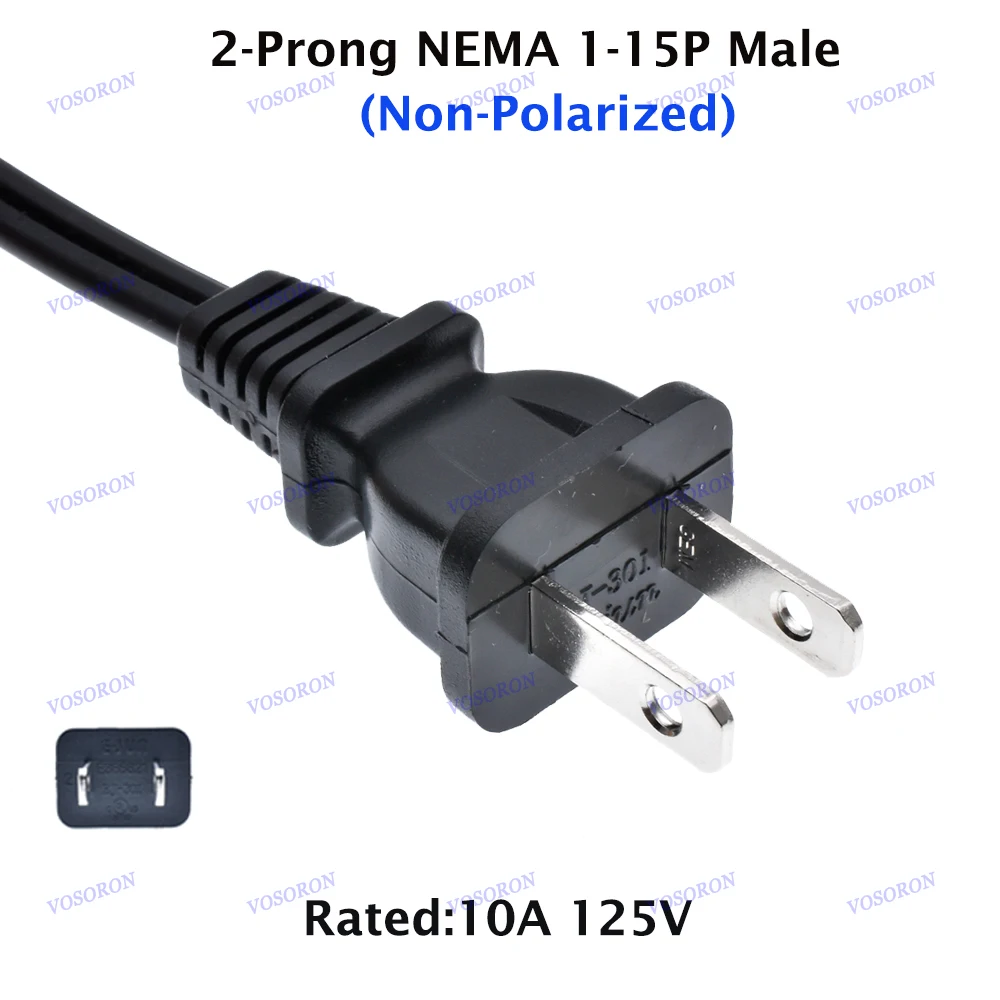US USA Japan Canada  Power Extension Cable Cord US Plug 1-15P Two Foot To US 1-15R Power Cable Cord 2m/3m