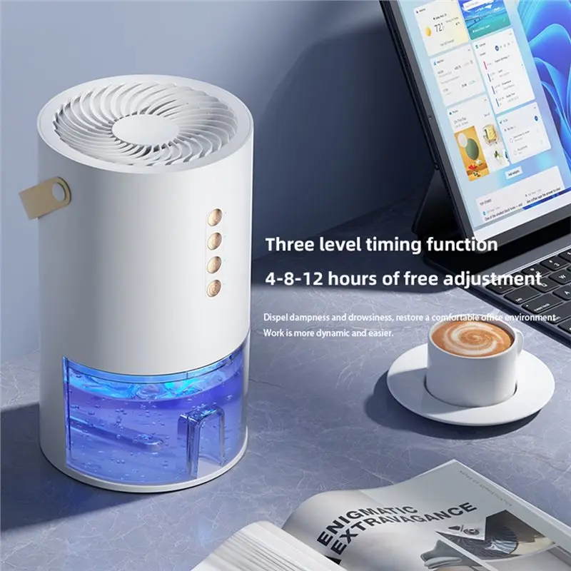Portable Dehumidification Machine For Home Bedroom Basement Humidity Control Machine With Colorful Light EU Plug