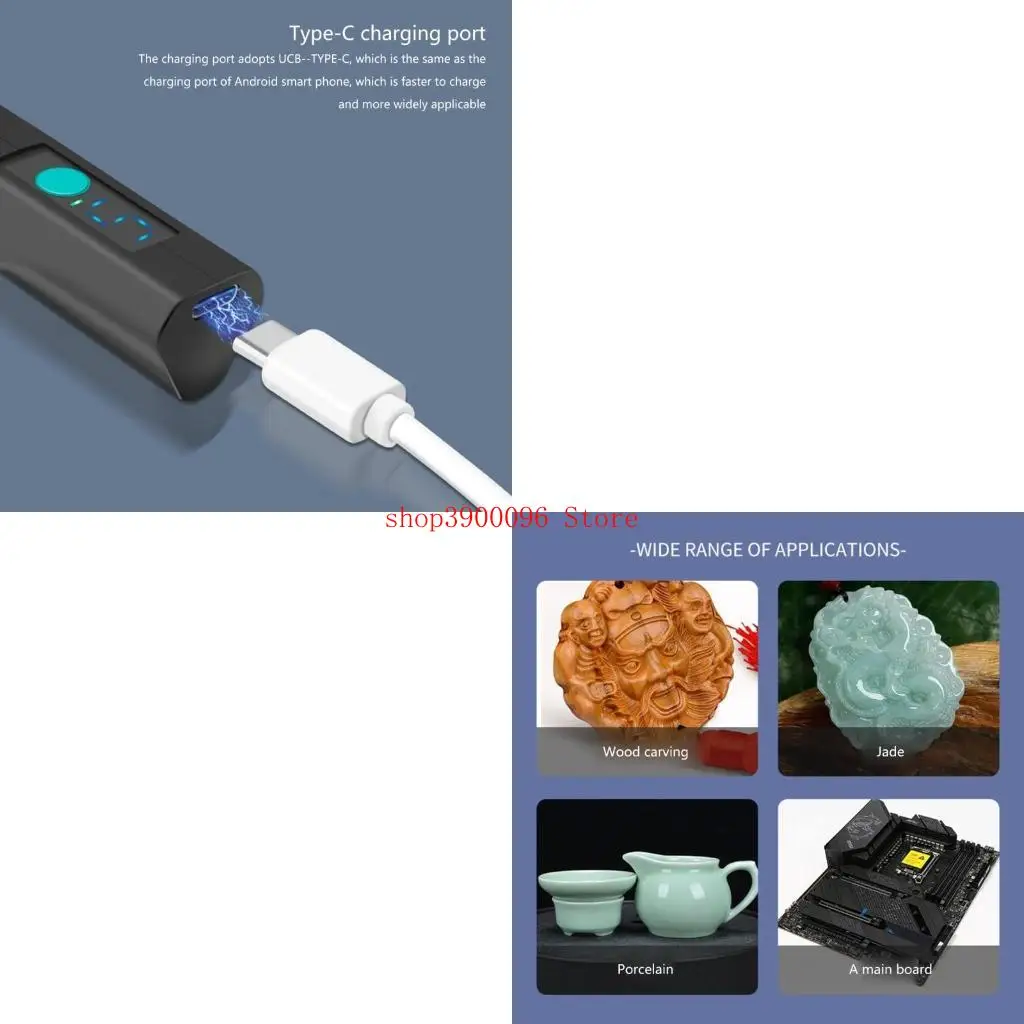 

Mini Grinder Type-C Rechargeable Engraver Pen Wireless Electric Grinder Carving