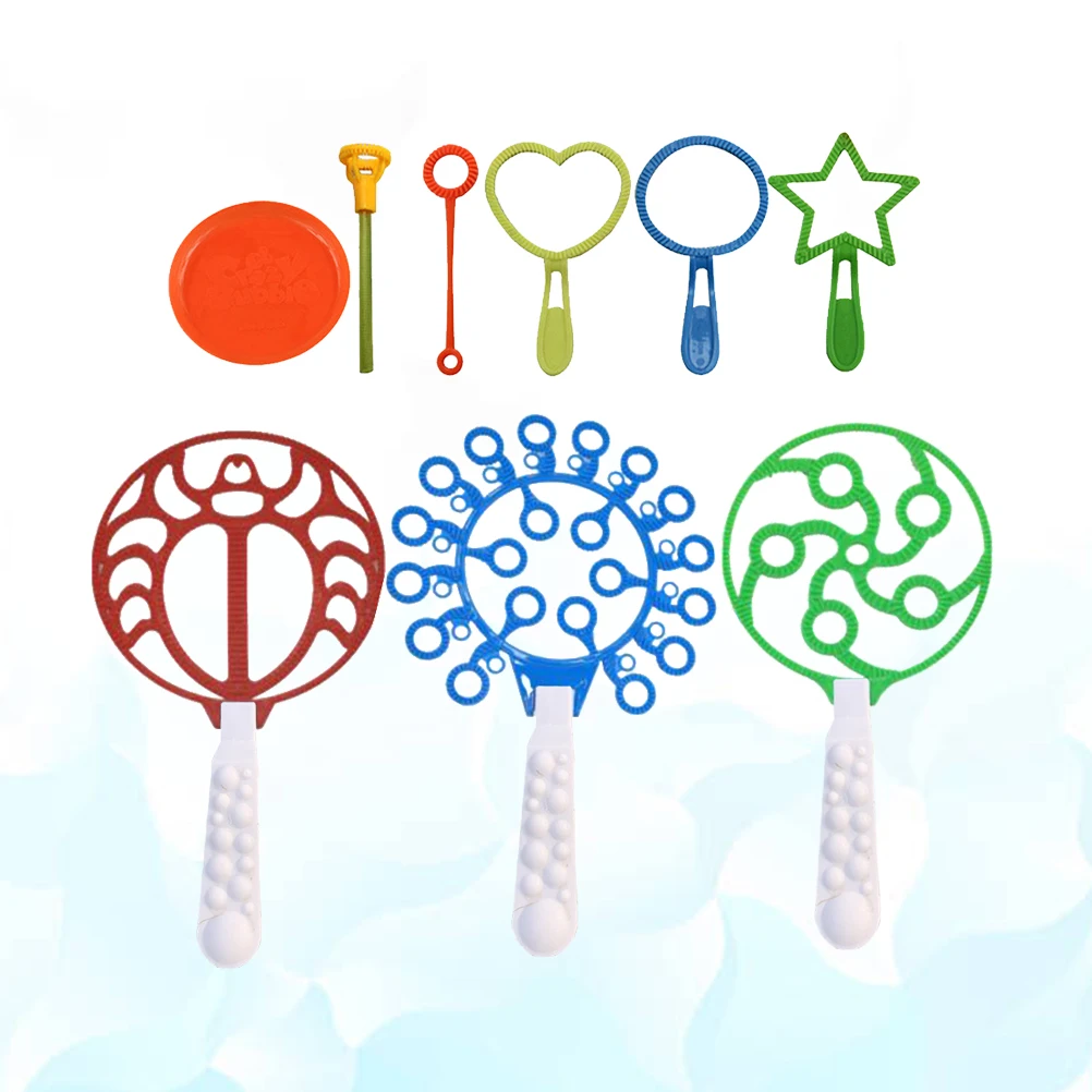 Set di 22 Pezzi per Bolle di Sapone per Bambini, Giochi con Anelli Grandi, Dischi, Forme di Granchio, Gioco di Bolle per Interni ed Esterni, Creatore di Bolle Invernali