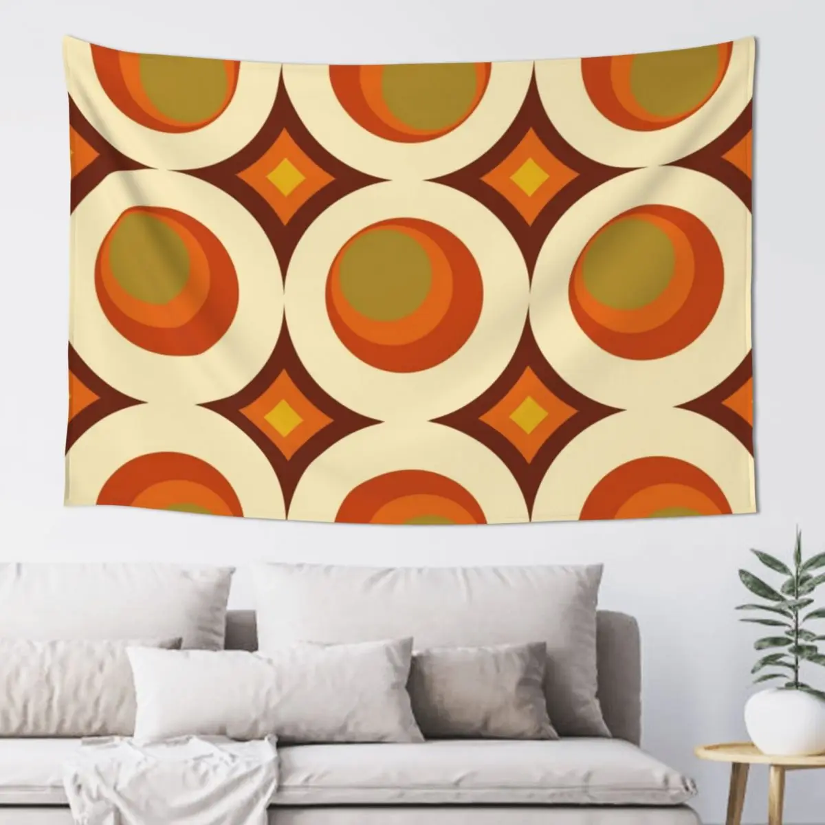 

Mid-Century Modern 70s Tapestry Wall Coverings Funny Bedroom Deco Aesthetic Decoration Tapestry