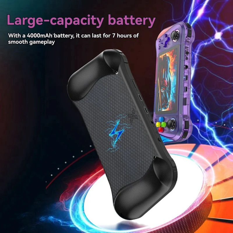 X8M Retro Video Handheld Game Console 128GB 25000+ Games 4.5inch IPS Screen Support Multiple Emulators Black-ABFT