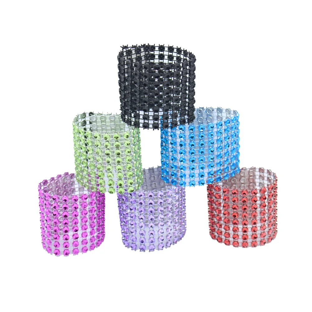 

50 Pcs Napkin Rings Quality Exquisite Wedding Bridal Shower Party Supplies Christmas Decor Serviette HoldersBracket