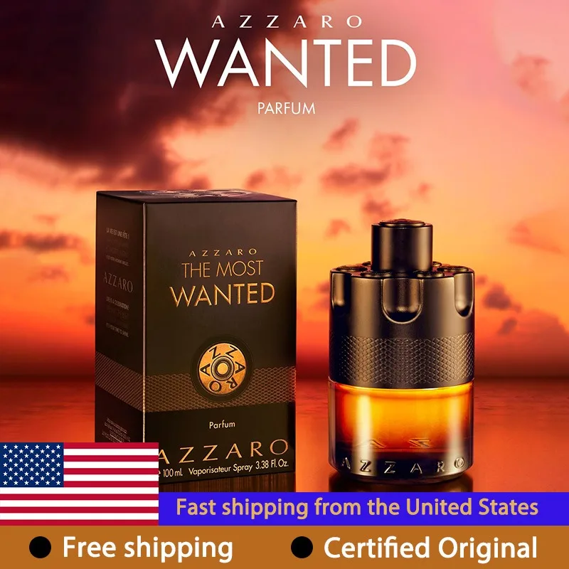 Azzaro The Most Wanted Parfum Intense, Perfumes de Lujo Irresistibles para Hombre, Aroma Amaderado Especiado Duradero con Feromonas, 3.4 Onzas