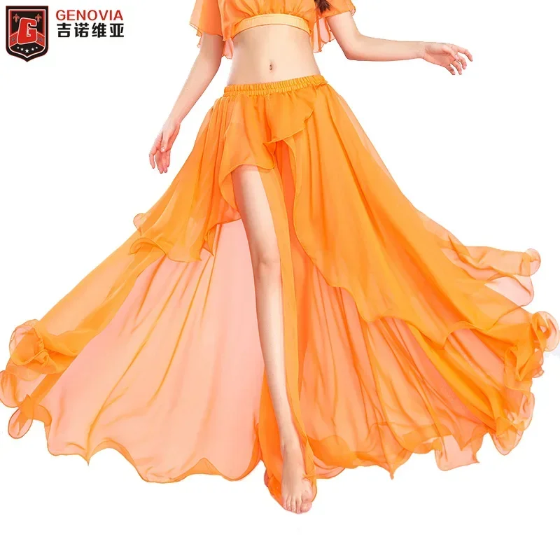 

High Quality Chiffon Belly Dance Costume Skirt Women Sexy belly dance Costume Skirt Dress 11 colors