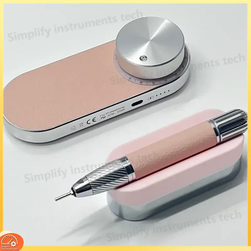 Waterproof Brushless Nail Drill 30000 RPM Rechargeable Portable Professional Nail File for Manicure Pedicure Salon