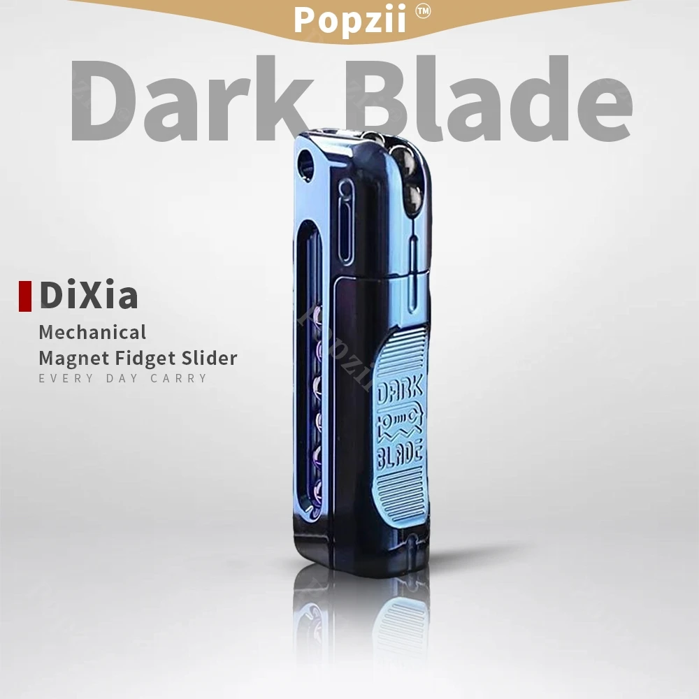 

Dixiashi EDC механический магнит с темным лезвием, слайдер для взрослых, игрушка для снятия стресса, несколько способов игры, игрушки для тревоги