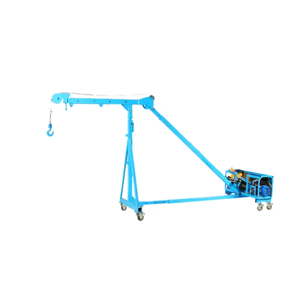 Wholesale 0.5 ton to 1 ton foldable stretchable workshop crane for building glass door elevators