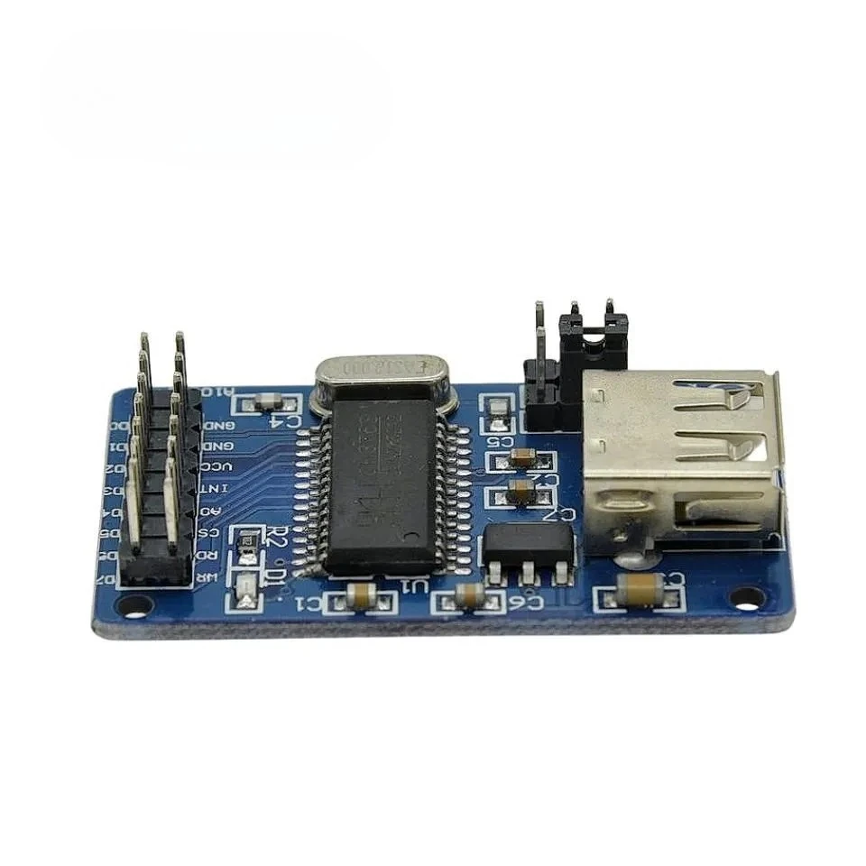1pcs CH376S USB Host Module – U Disk & SD Card File Read Write, UART/SPI Interface, FAT16/FAT32, for MCU Data Logging, Arduino