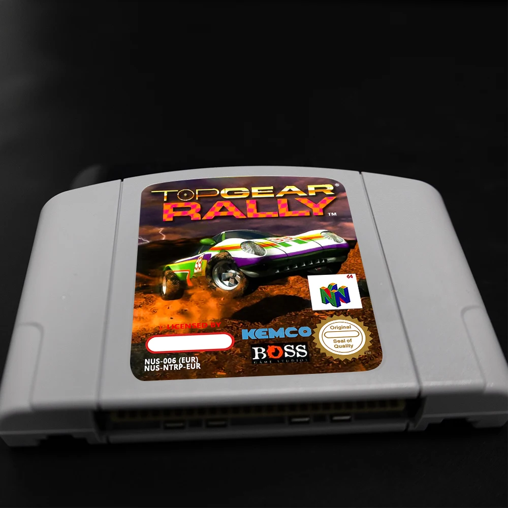 Top Gear Rally Game Cartridge for 64 Bit PAL EUR Consoles N64 Game Card