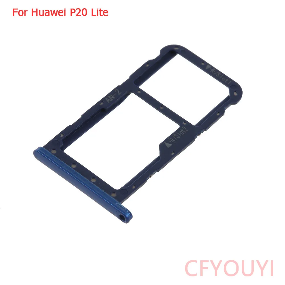 1pcs Dual SIM Card Tray Holder Slot Adapter Replacement Parts For Huawei P20 Lite