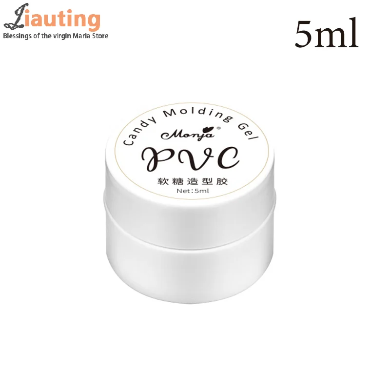 1pcs Pvc Transparent Fudge Gel 3d Non Stick Hand Solid Gel Molding Gel Phototherapy Nail Polish Gel Cooperate With Uv Lamp