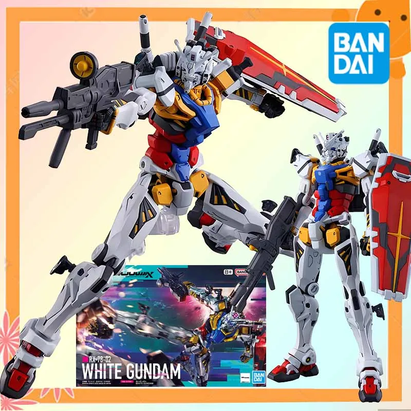 Bandai Officially Licensed Gundam GQuuuuuuX RX-78-02 WHITE GUNDAM Anime Action Figure Assembly Model Toys Collectible Model