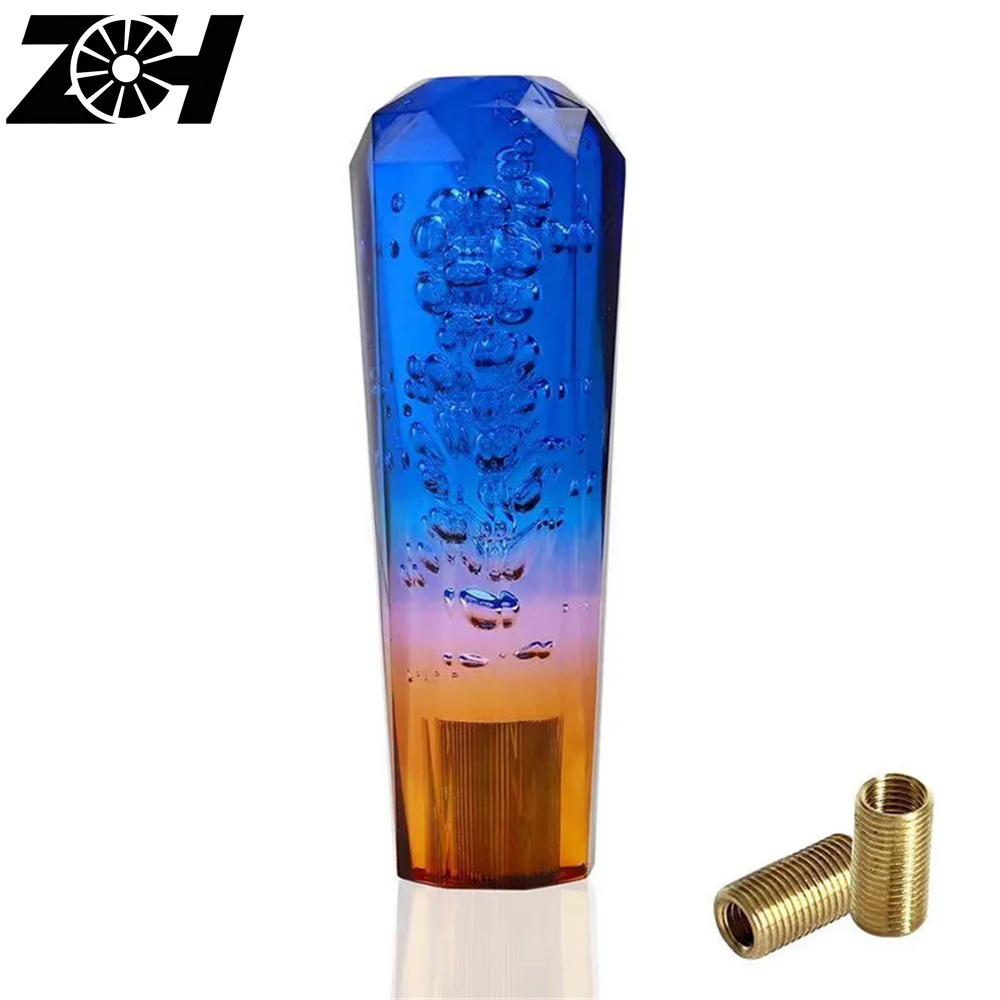 10 15 20cm Car Stitching Multicolor Gear Shift Knob Crystal Bubble Colorful Shifter Lever Fit For Honda Toyota Nissan Mitsubishi