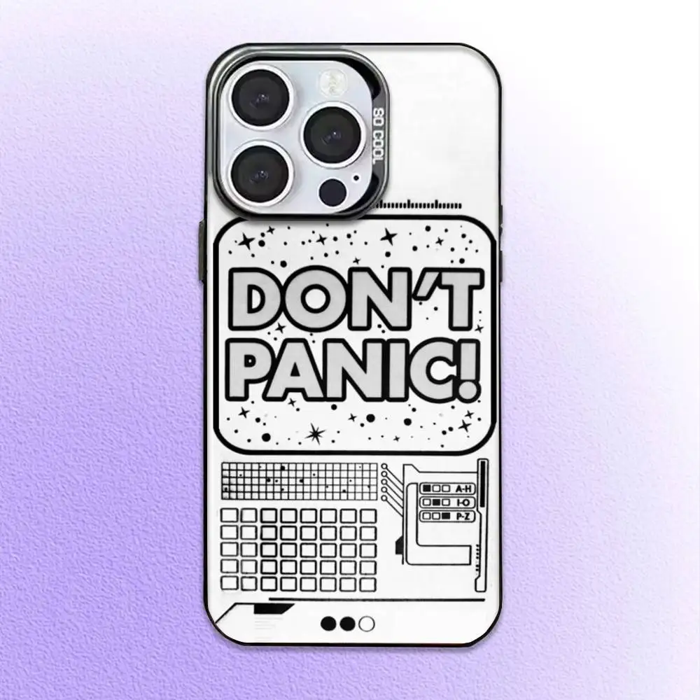 حافظة هاتف لا داعي للذعر لهاتف آيفون 17،16،15،14،13،12،11 بلس، برو ماكس، غطاء مقاوم للصدمات غير لامع