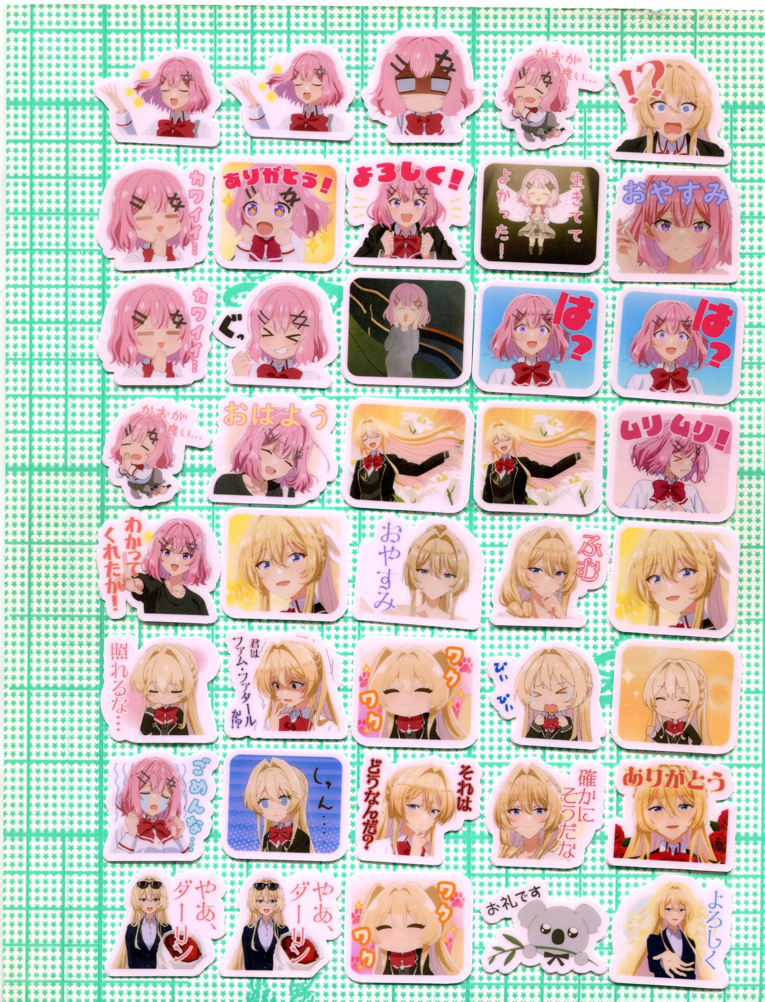 40pcs Super Darling、Miss.Perfect2-3cm WATERPROOF sticker
