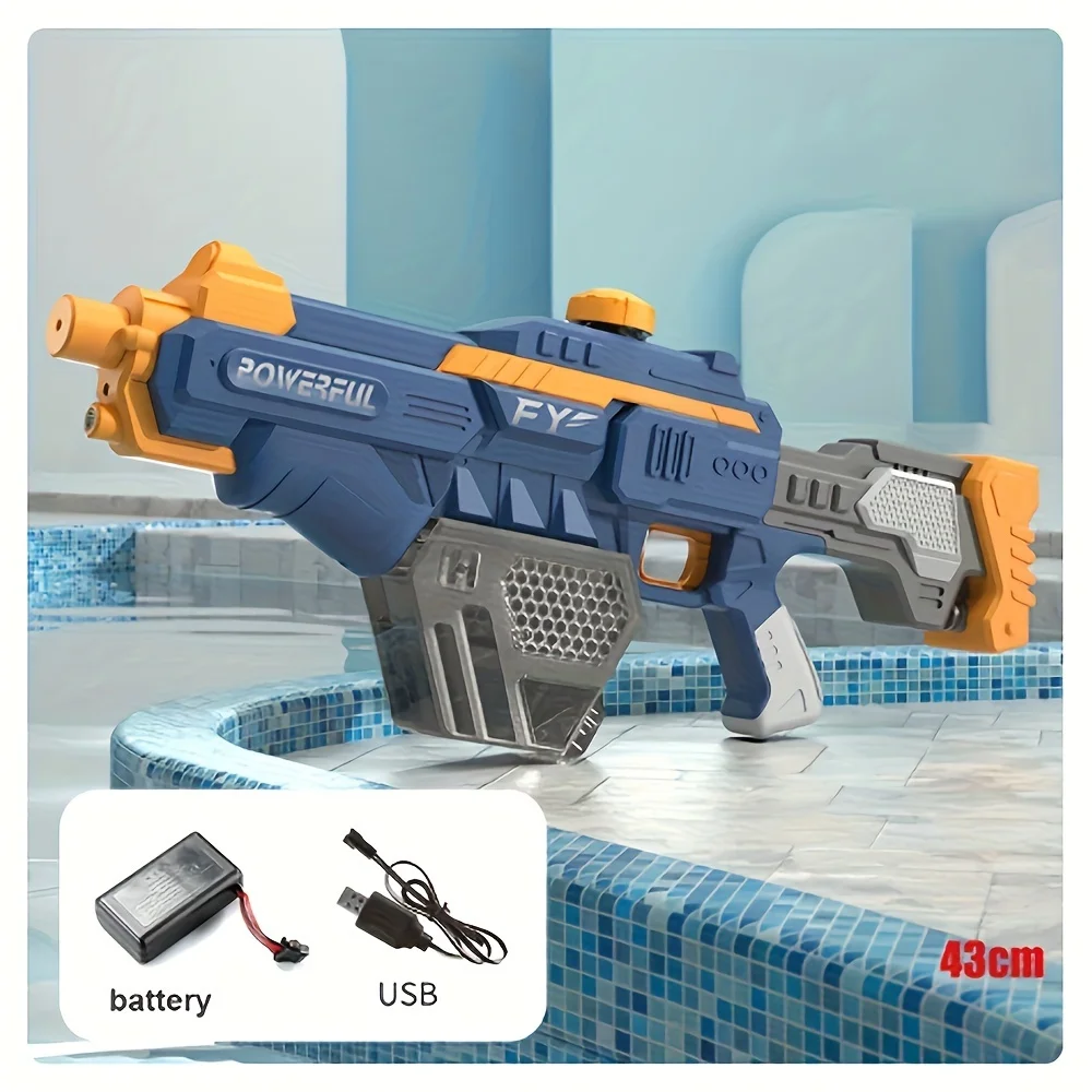 Electric Water Gun Powerful Water Blasters Squirt Guns Large-capacity Water Tank Summer Swimming Pool Outdoor Toy