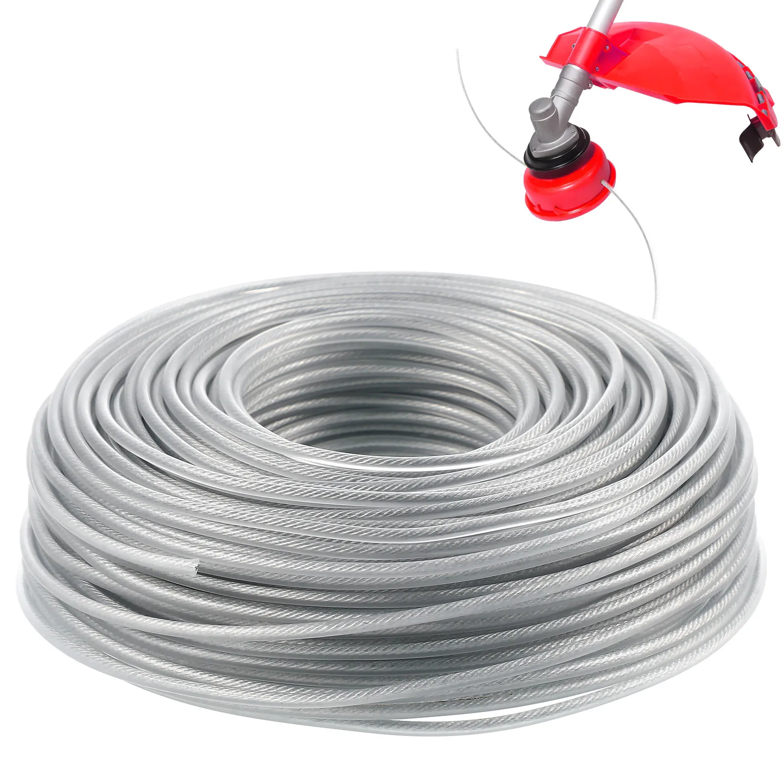 1 Roll Nylon Grass Trimmer Line Heavy Duty Mower Wire Efficient Cutting Mower Accessories Garden String Trimmer Line