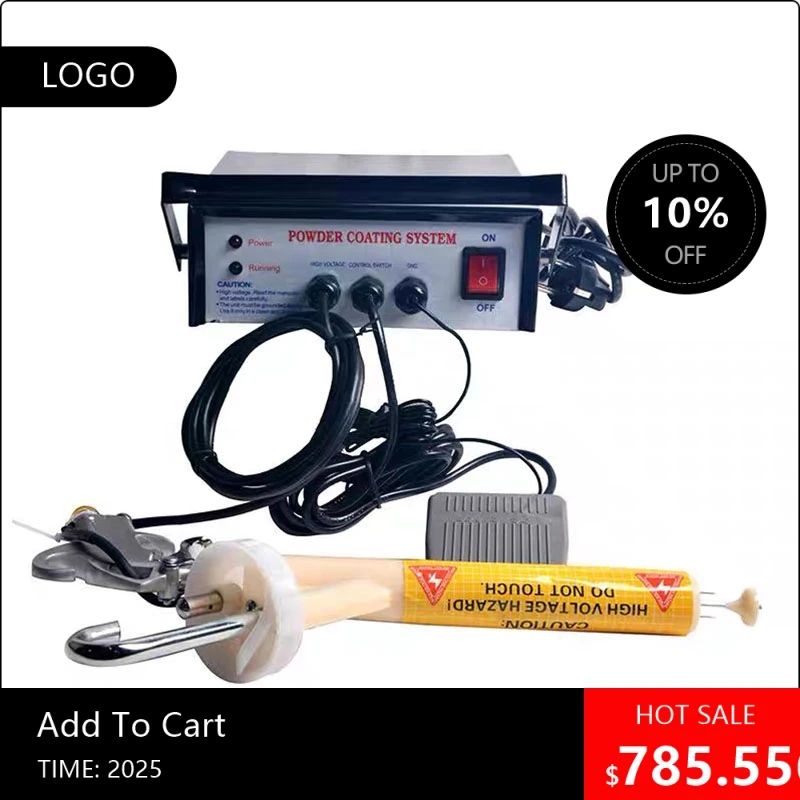 080808Useful 110V/220V Electrostatic powder coating gun portable adjustable powder coating gun system machinery coat