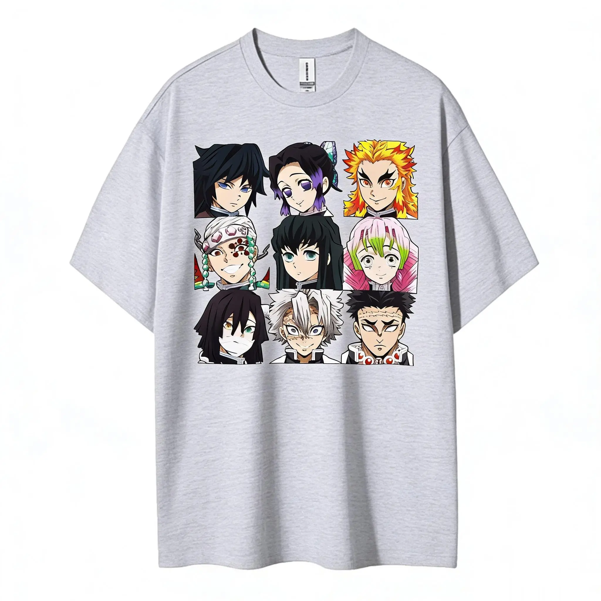 Unisex Demon Slayer Anime T Shirt Men Women Cotton Short Sleeve Tee 2026 Summer Casual Tops Oversized Streetwear Graphic Tees
