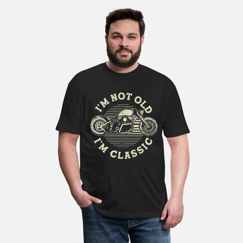 

0419 Vintage Classic Motorcycle Retro Cafe Racer Gift T-Shirt for Racing bikers 100% cotton printed Graphic clothes All size Tee