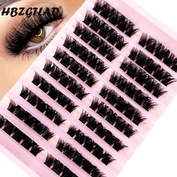 10Rows Mix 8-16mm Lash Clusters D Volume 3D Fluffy Eyelash Clusters Individual Lashes Natural Eyelashes Easy DIY Lash Extensions