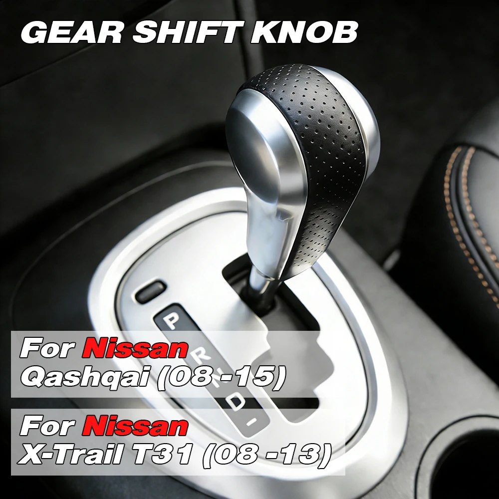 Neuer Automatikgetriebe-Schaltknauf für Nissan Qashqai X-Trail 2008-2013 Schalthebelgriff Ersatzteile.